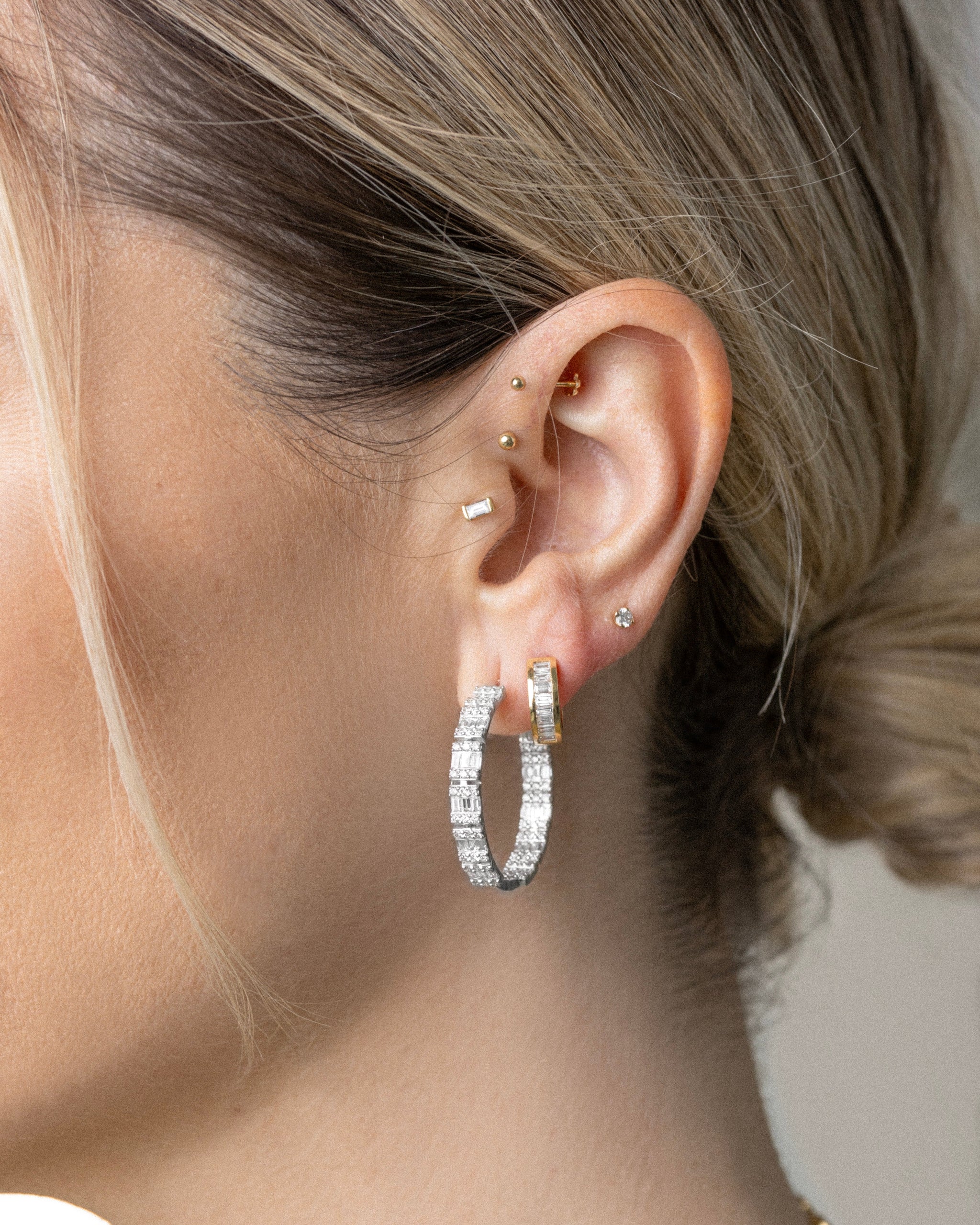 Celestia Diamond Hoops